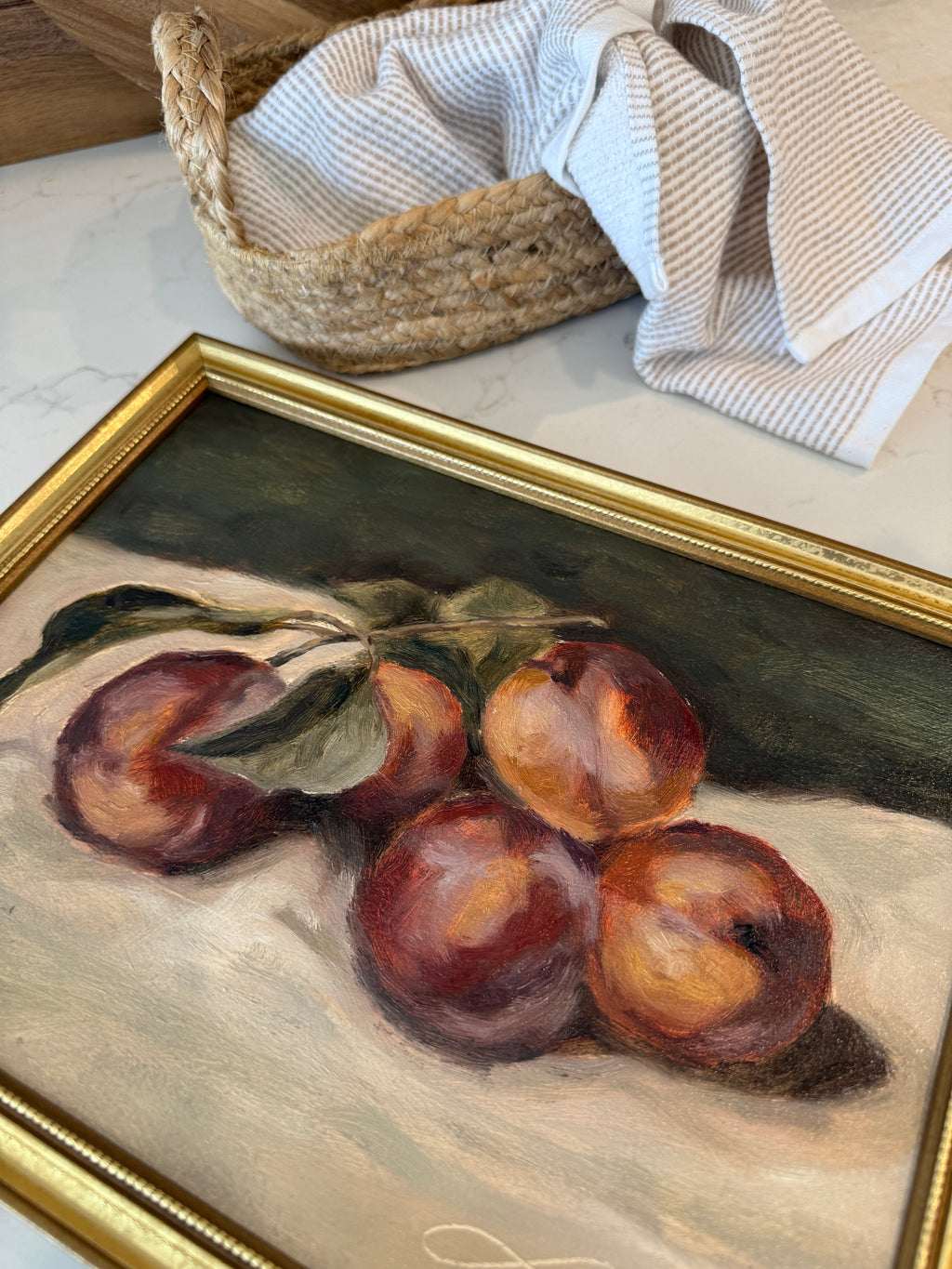 “Plums on Linen” Print