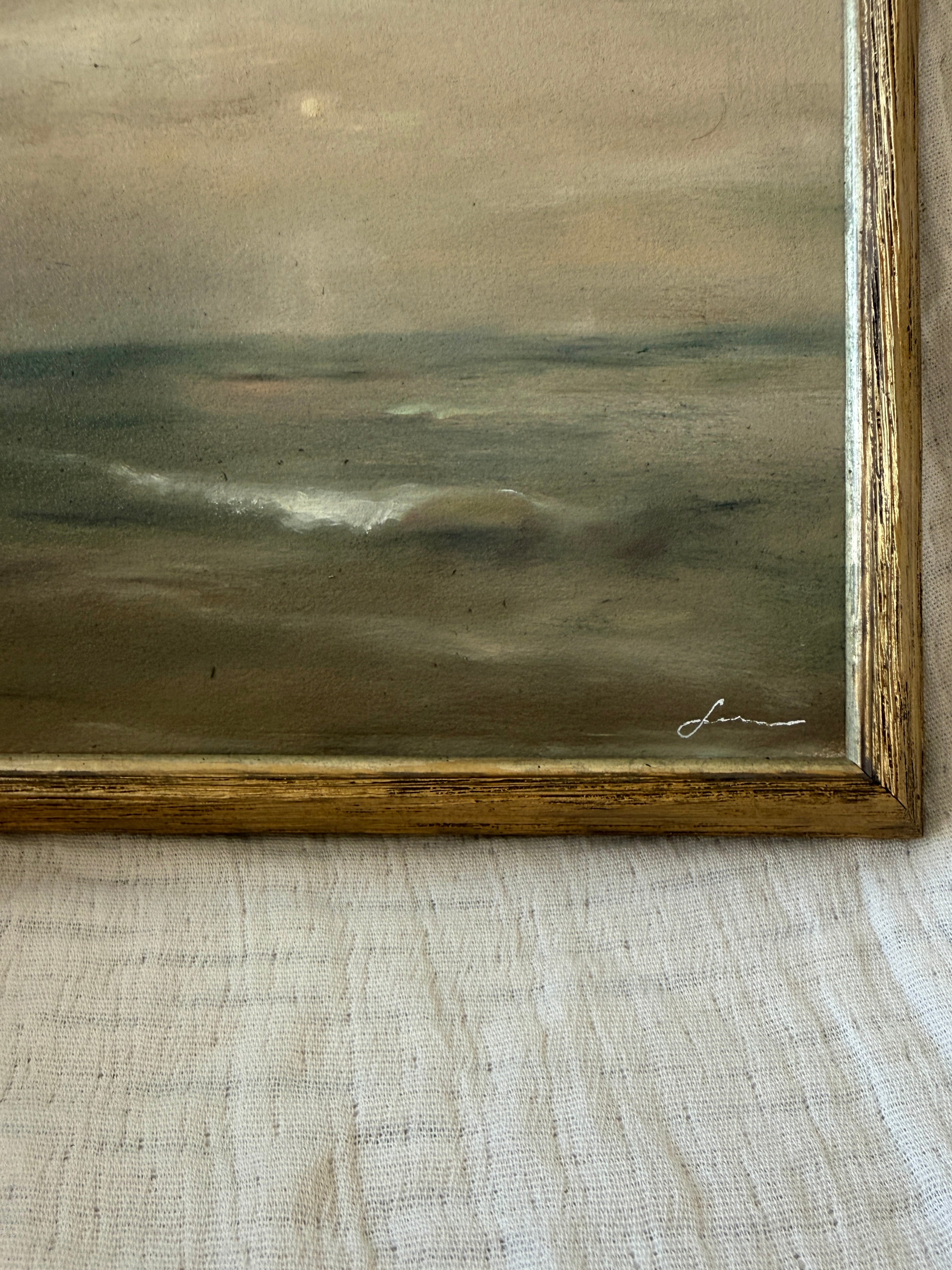 “Moody twilight waves” print