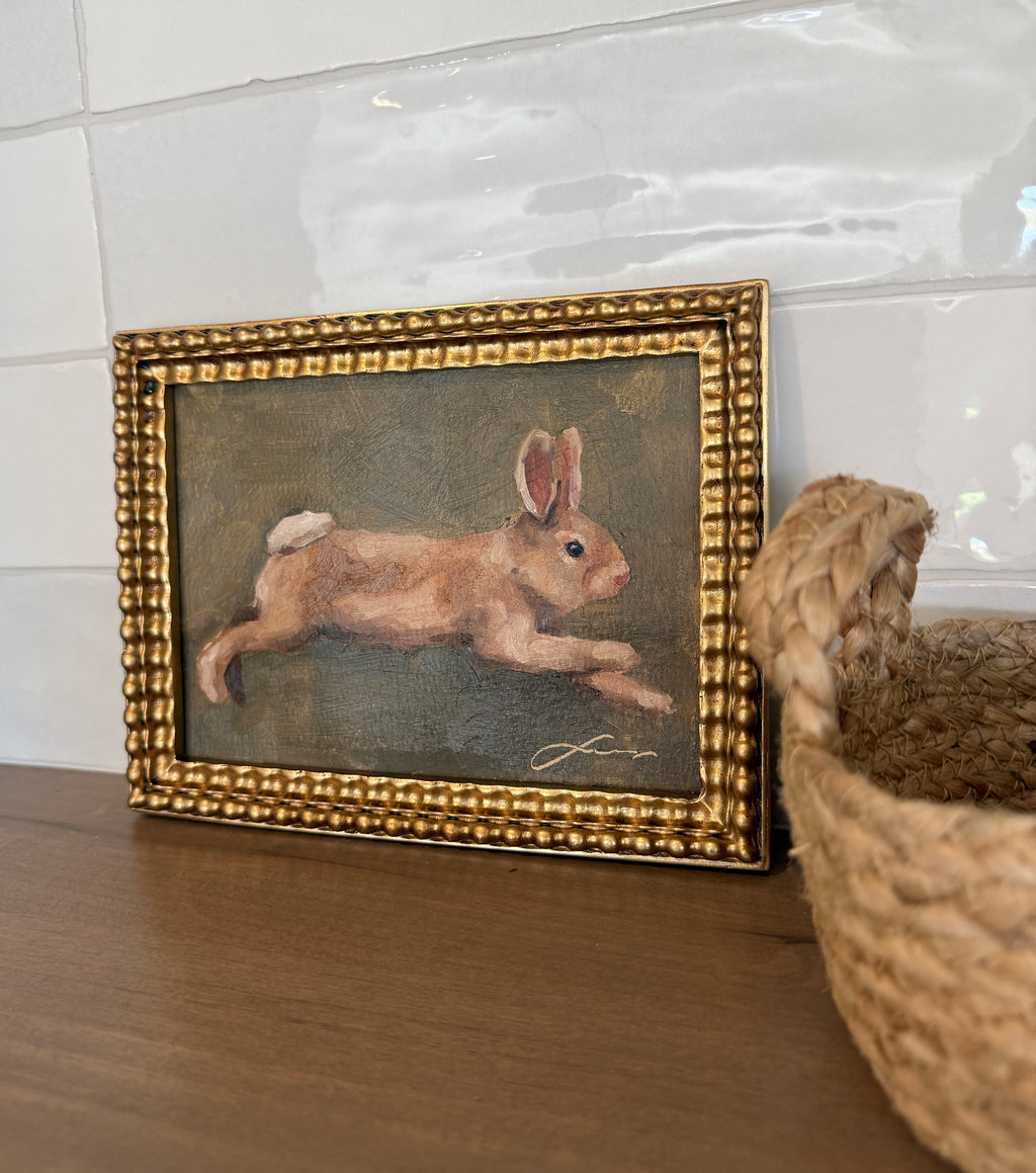 “Floppy bunny” print
