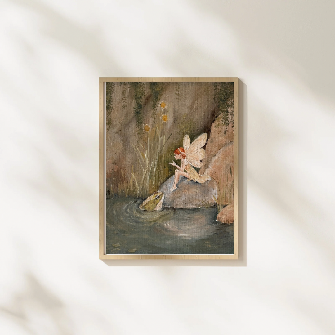 “Fairy and frogs secret” Print