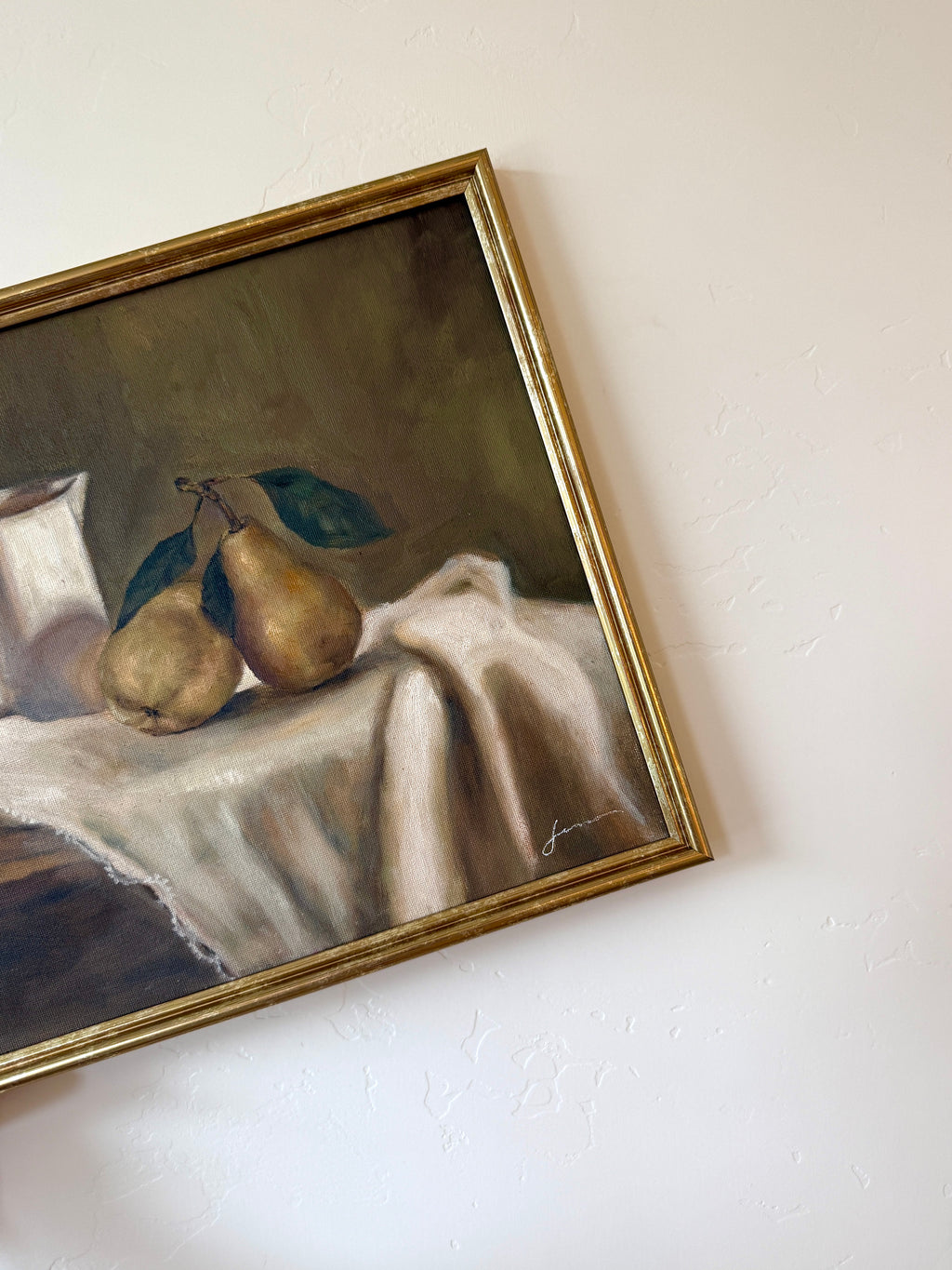 “Pears on lace” Print