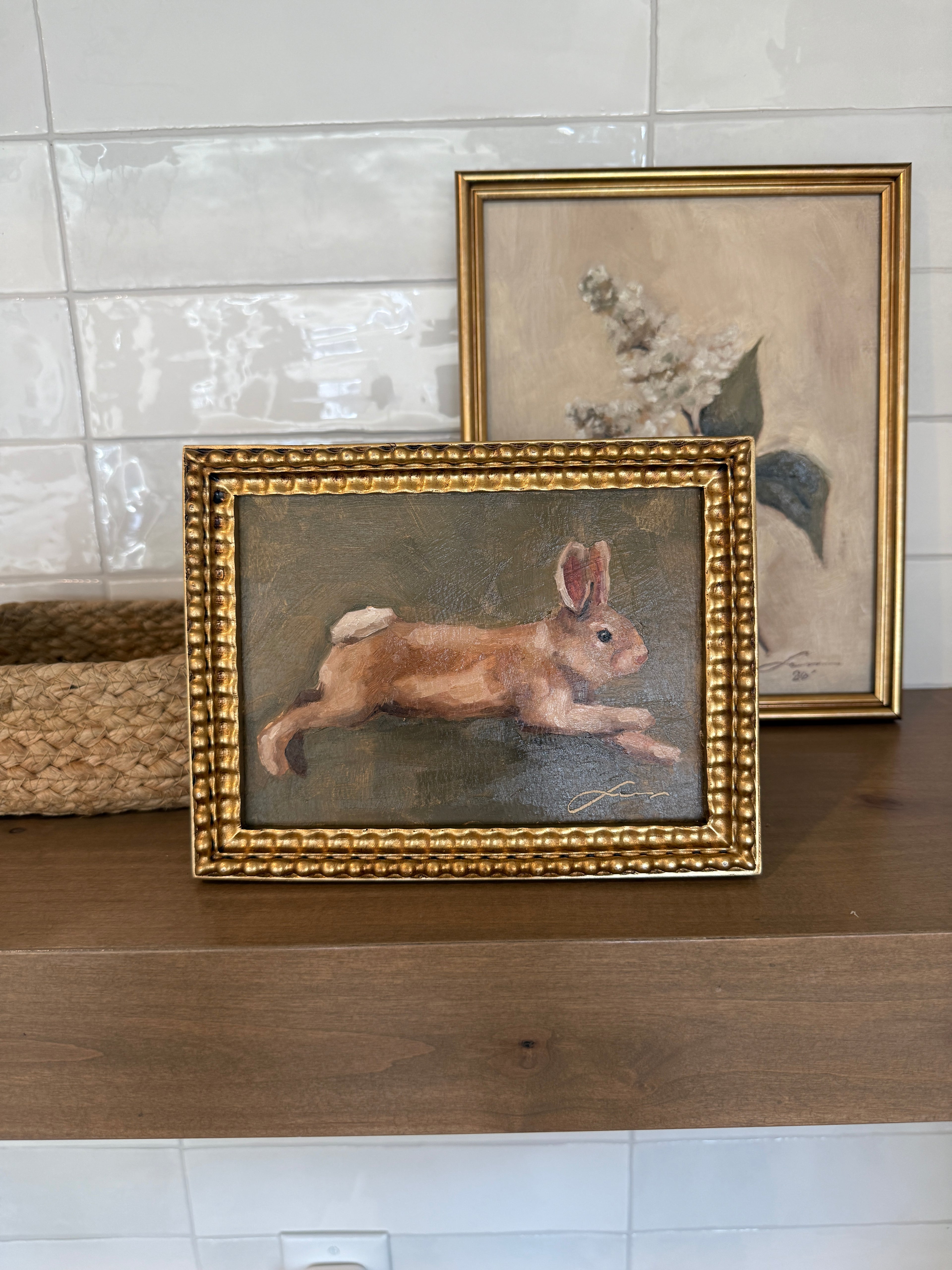 “Floppy bunny” print