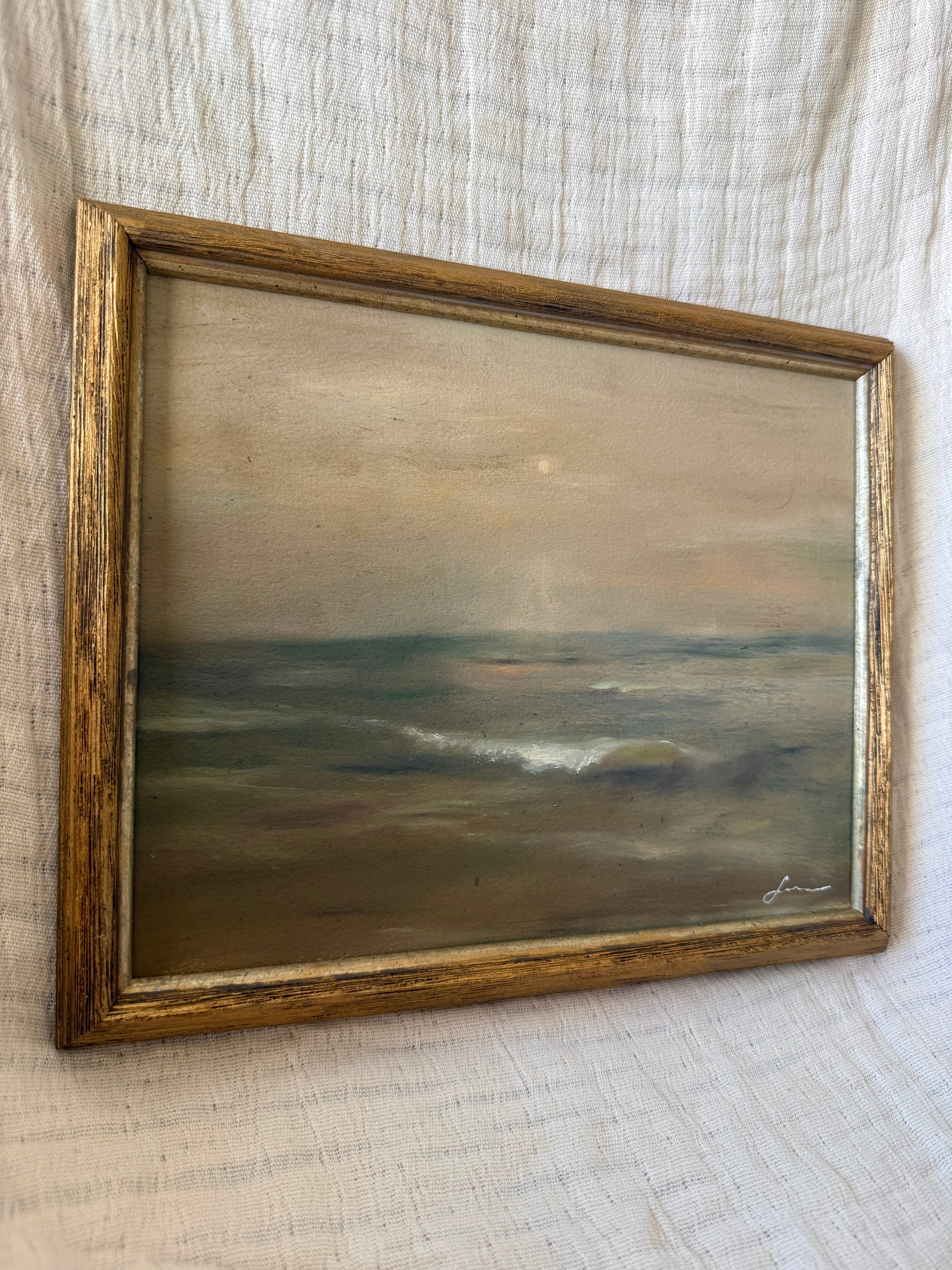 “Moody twilight waves” print