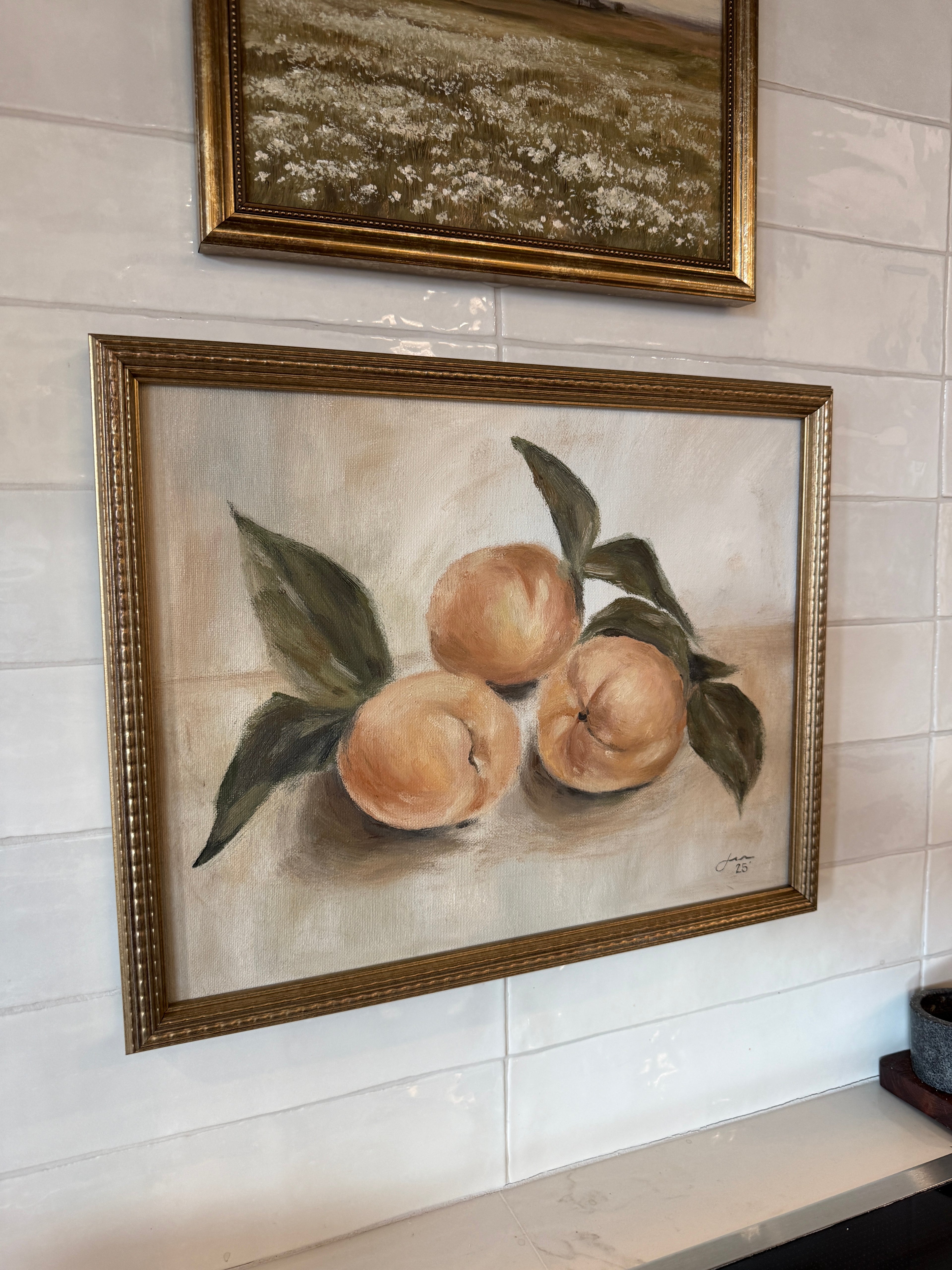 “Summer peaches” print