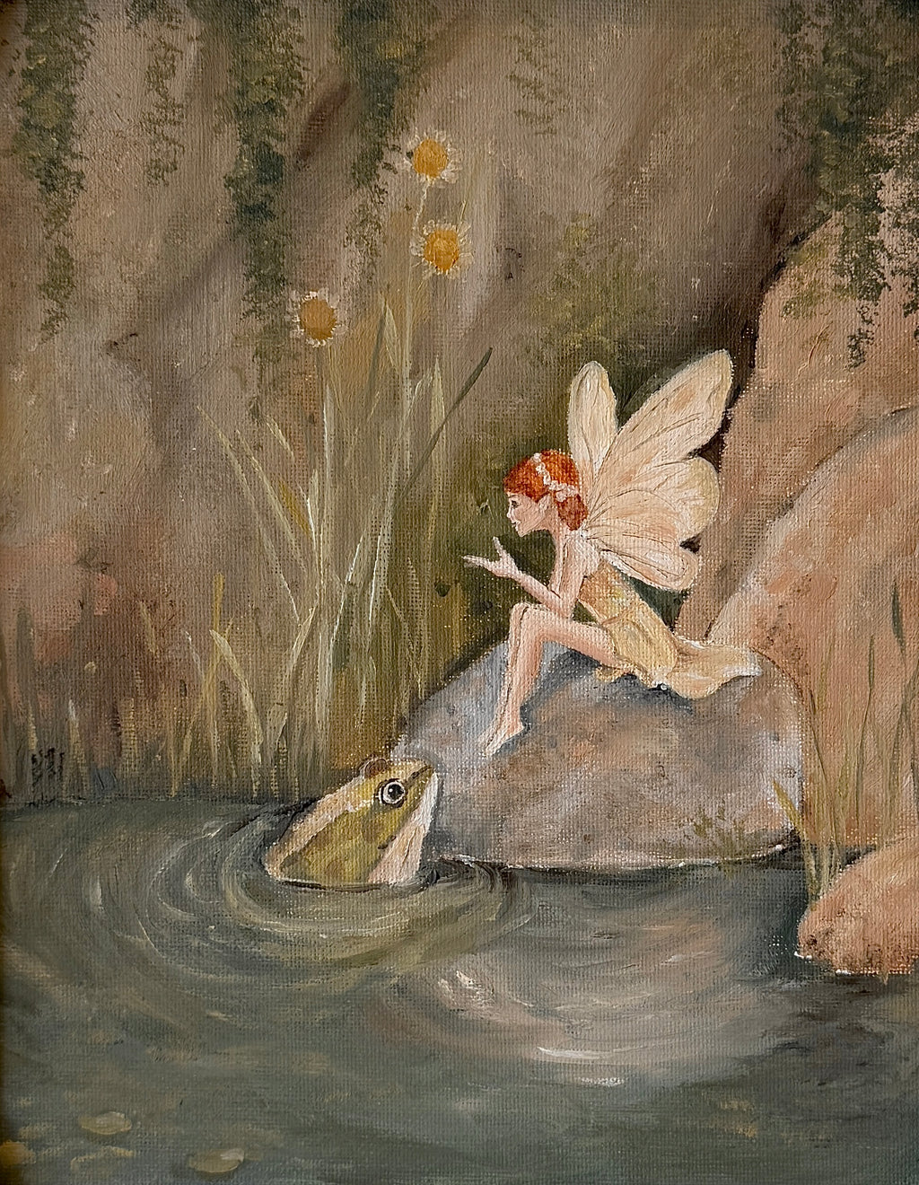 “Fairy and frogs secret” Print