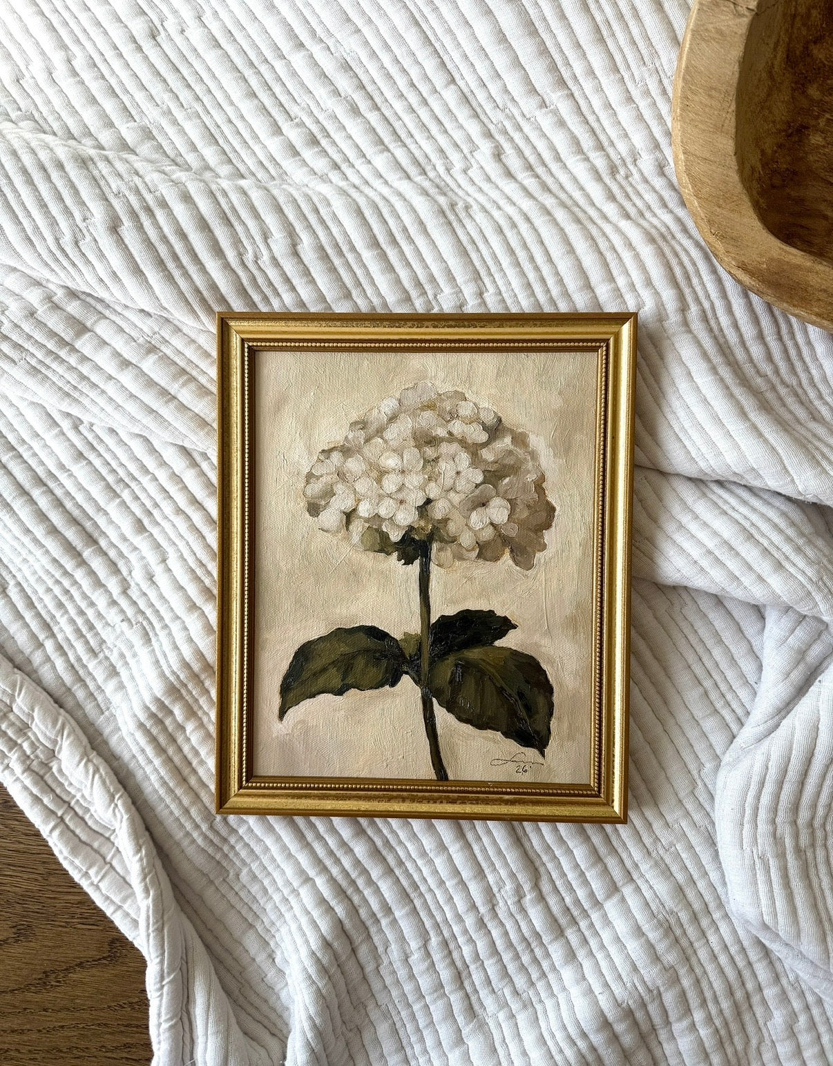 “Hydrangea stem” print
