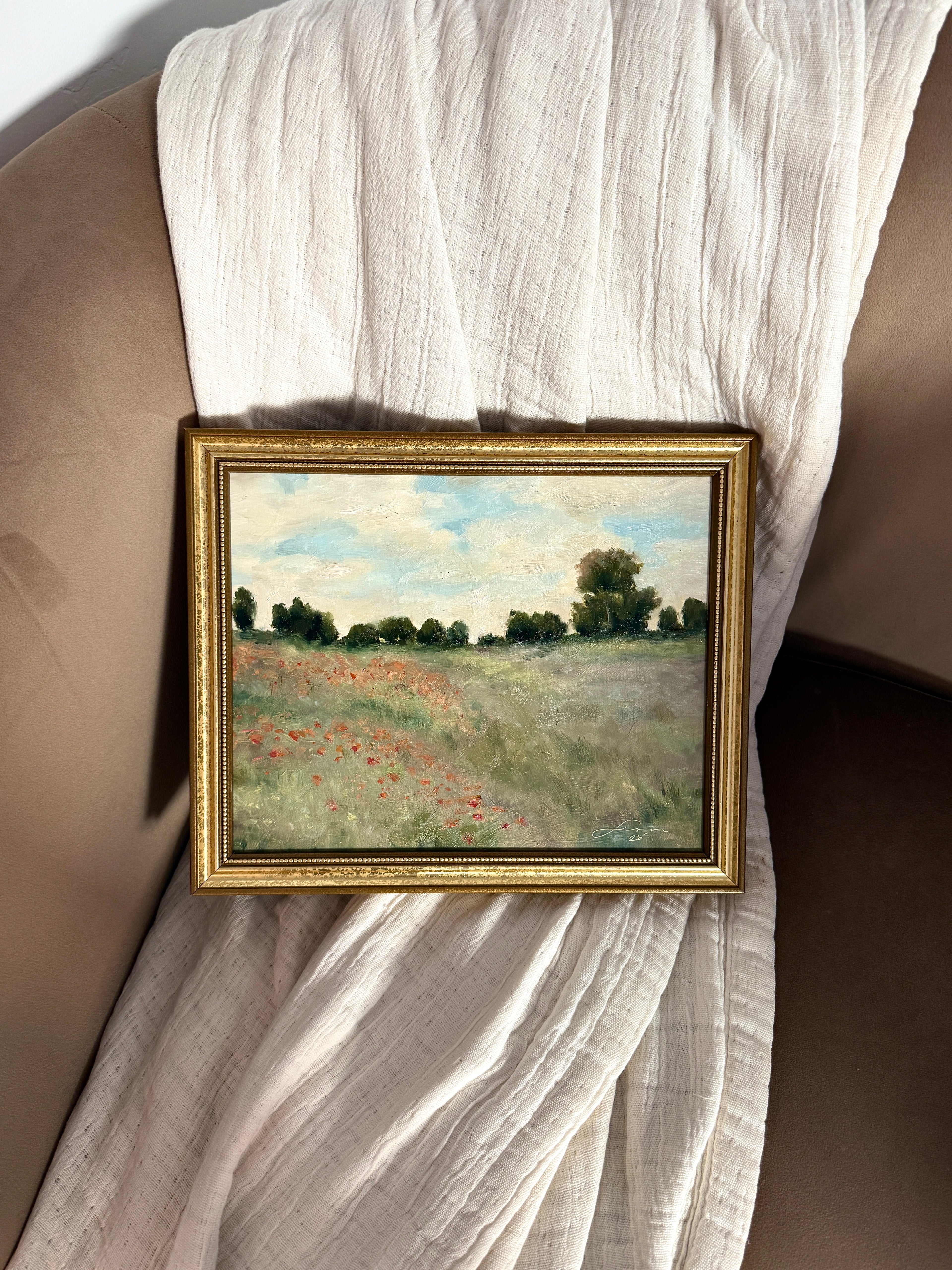 “Poppy wildflower field” print