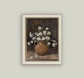 “Daisies on wood” print
