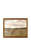 “Cowboy at sunset” print